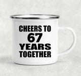 67th Anniversary Cheers To 67 Years Together - 12oz Camping Mug