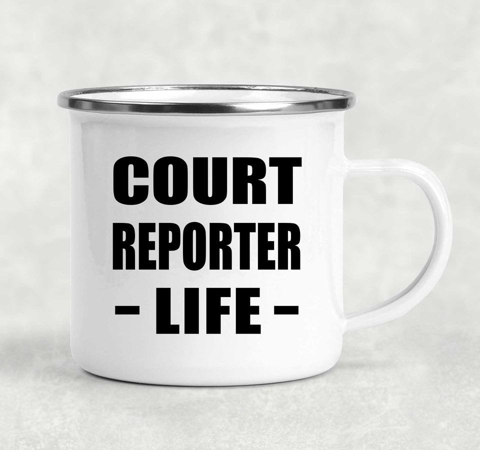 Court Reporter Life - 12oz Camping Mug
