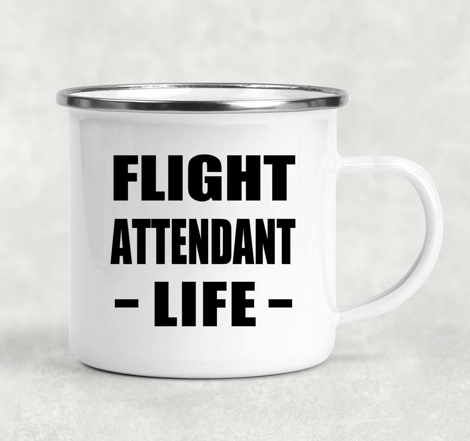 Flight Attendant Life - 12oz Camping Mug