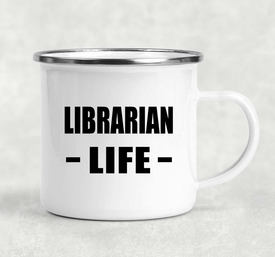 Librarian Life - 12oz Camping Mug