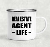 Real Estate Agent Life - 12oz Camping Mug