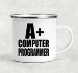 A+ Computer Programmer - 12oz Camping Mug