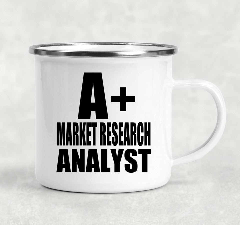 A+ Market Research Analyst - 12oz Camping Mug