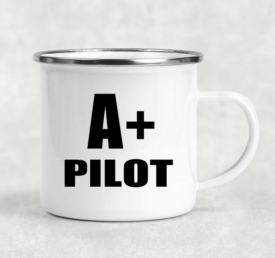 A+ Pilot - 12oz Camping Mug