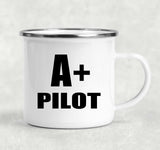 A+ Pilot - 12oz Camping Mug