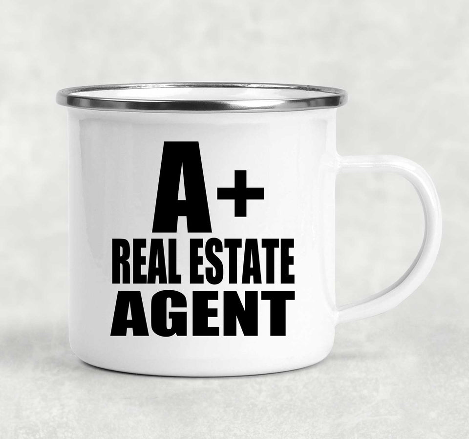 A+ Real Estate Agent - 12oz Camping Mug