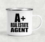 A+ Real Estate Agent - 12oz Camping Mug