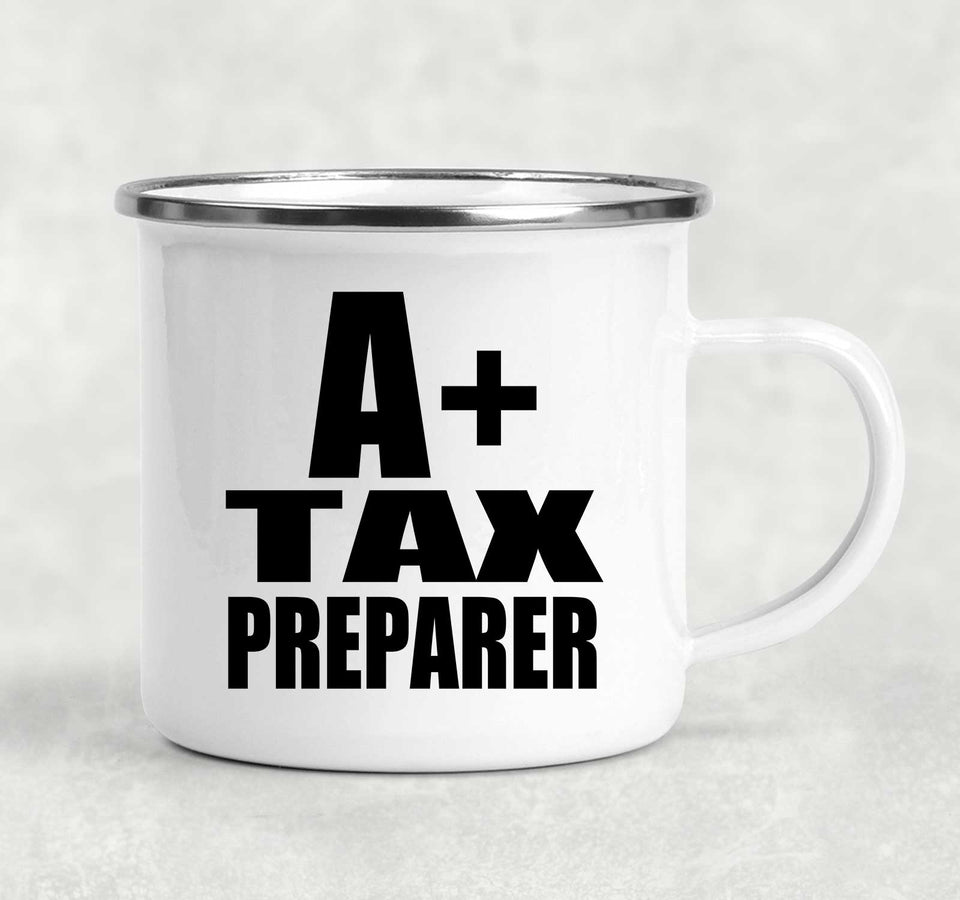 A+ Tax Preparer - 12oz Camping Mug