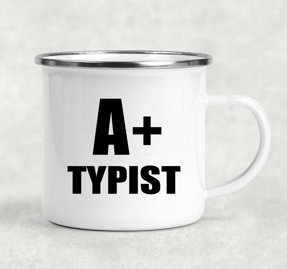 A+ Typist - 12oz Camping Mug