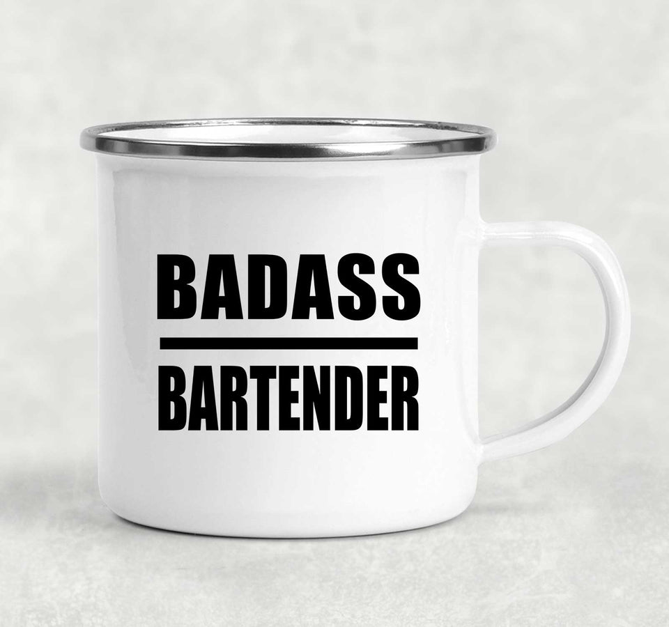 Badass Bartender - 12oz Camping Mug