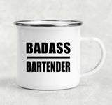 Badass Bartender - 12oz Camping Mug