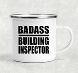 Badass Building Inspector - 12oz Camping Mug