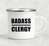 Badass Clergy - 12oz Camping Mug