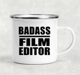 Badass Film Editor - 12oz Camping Mug