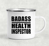 Badass Health Inspector - 12oz Camping Mug