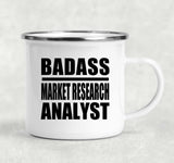 Badass Market Research Analyst - 12oz Camping Mug