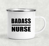 Badass Nurse - 12oz Camping Mug