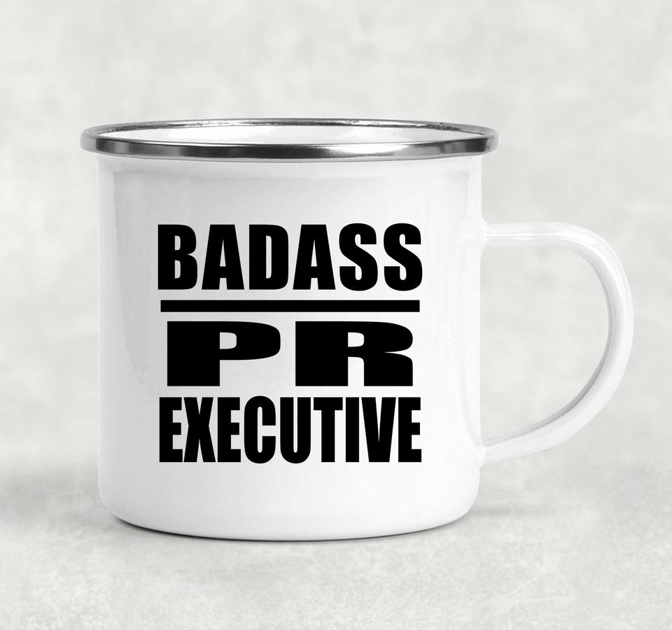Badass PR Executive - 12oz Camping Mug