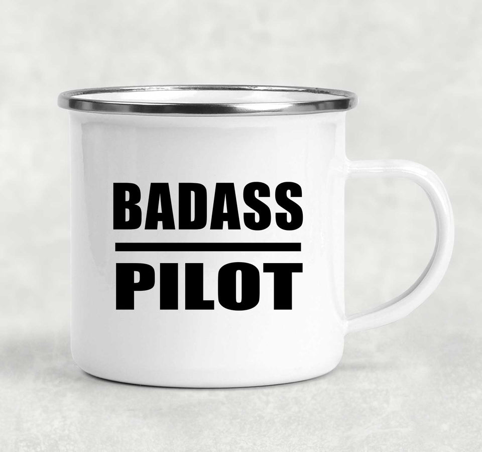 Badass Pilot - 12oz Camping Mug