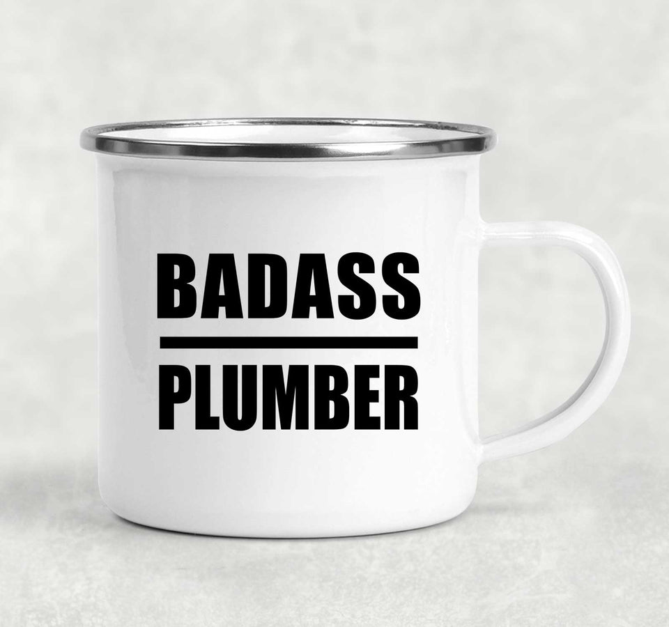 Badass Plumber - 12oz Camping Mug