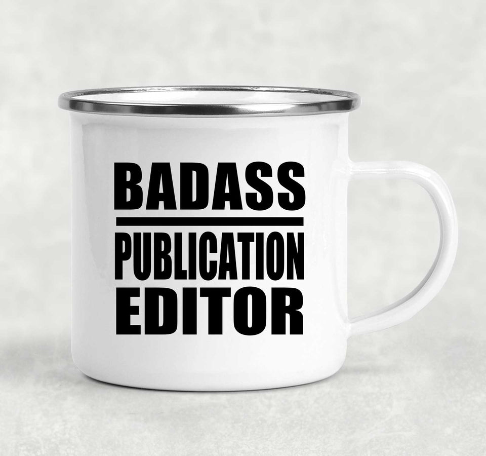 Badass Publication Editor - 12oz Camping Mug