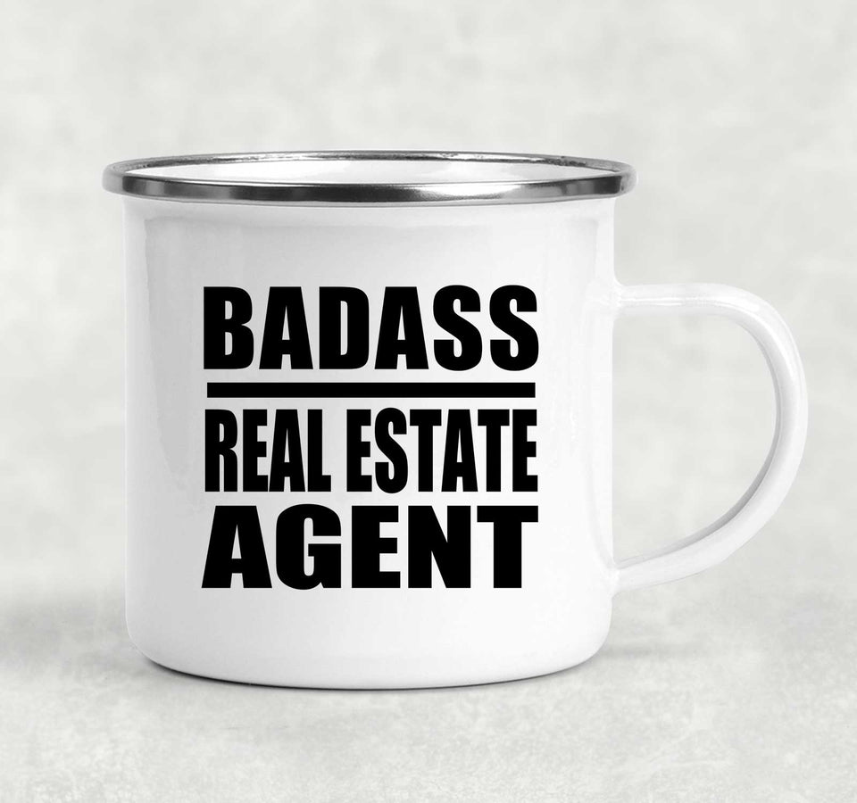 Badass Real Estate Agent - 12oz Camping Mug