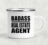 Badass Real Estate Agent - 12oz Camping Mug