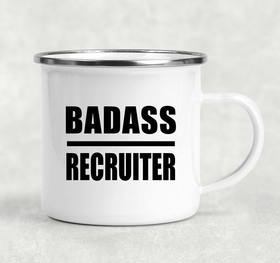 Badass Recruiter - 12oz Camping Mug