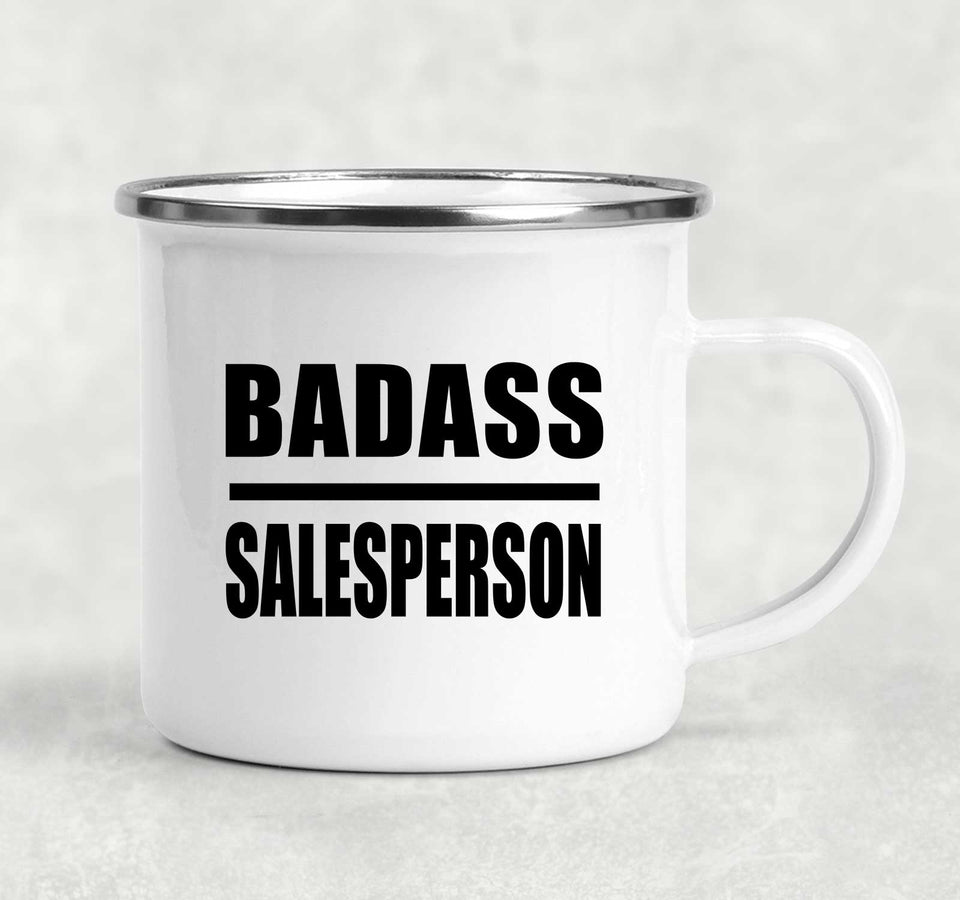 Badass Salesperson - 12oz Camping Mug