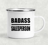 Badass Salesperson - 12oz Camping Mug
