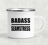 Badass Seamstress - 12oz Camping Mug