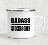 Badass Stockbroker - 12oz Camping Mug