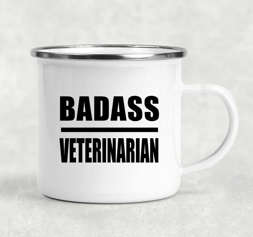 Badass Veterinarian - 12oz Camping Mug