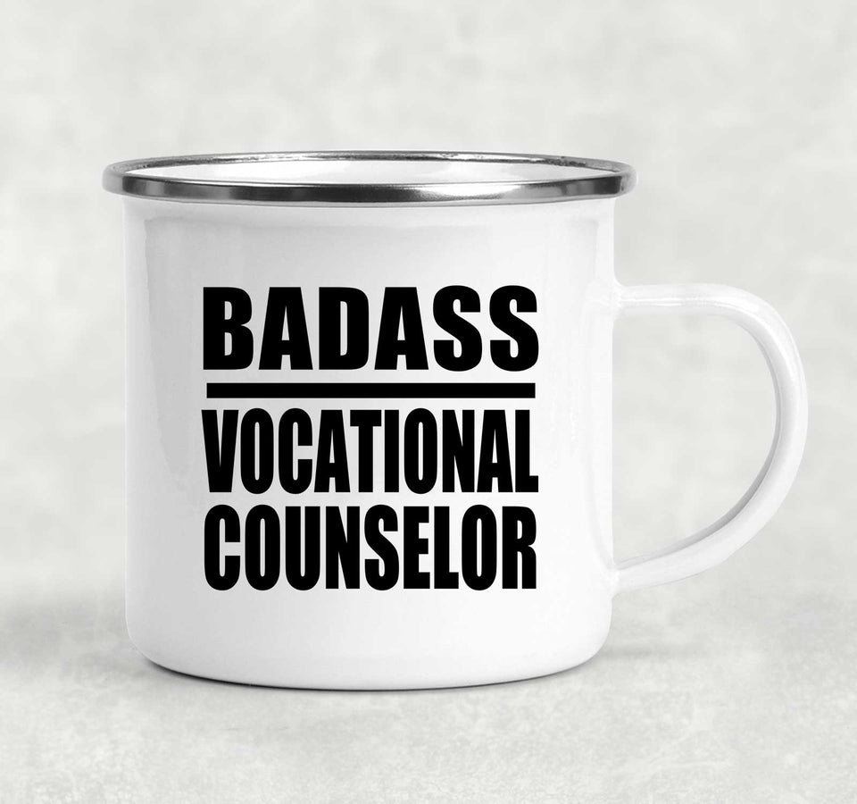 Badass Vocational Counselor - 12oz Camping Mug