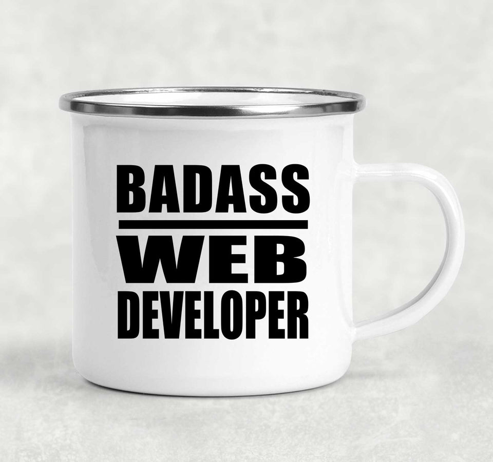 Badass Web Developer - 12oz Camping Mug