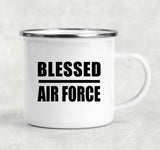 Blessed Air Force - 12oz Camping Mug