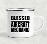 Blessed Aircraft Mechanic - 12oz Camping Mug