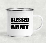 Blessed Army - 12oz Camping Mug
