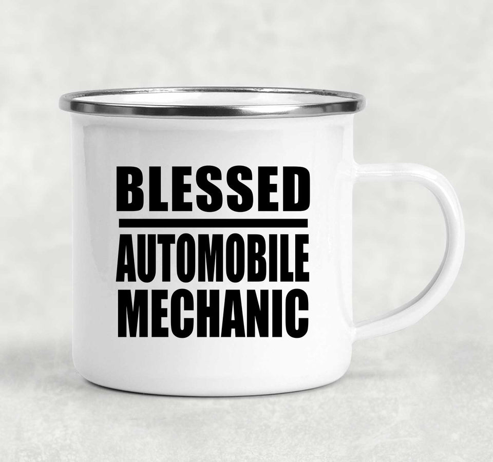 Blessed Automobile Mechanic - 12oz Camping Mug