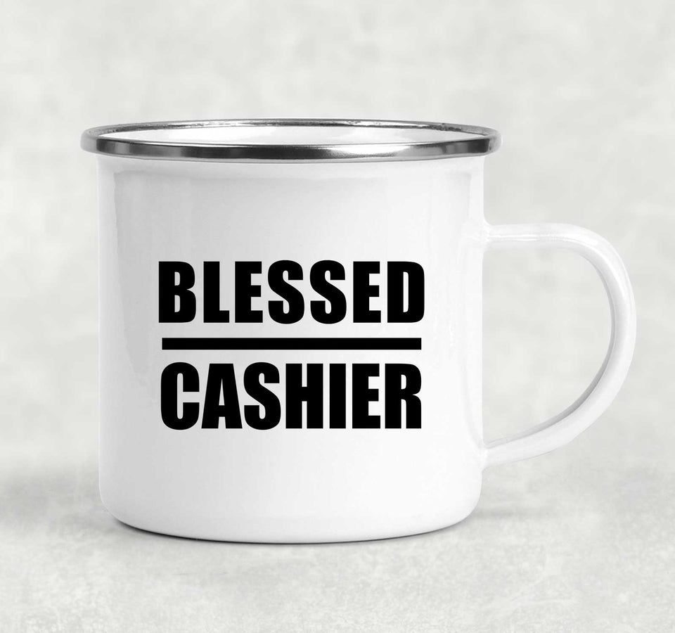 Blessed Cashier - 12oz Camping Mug