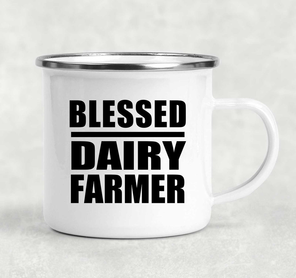 Blessed Dairy Farmer - 12oz Camping Mug