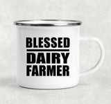 Blessed Dairy Farmer - 12oz Camping Mug