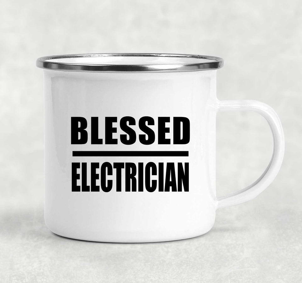Blessed Electrician - 12oz Camping Mug