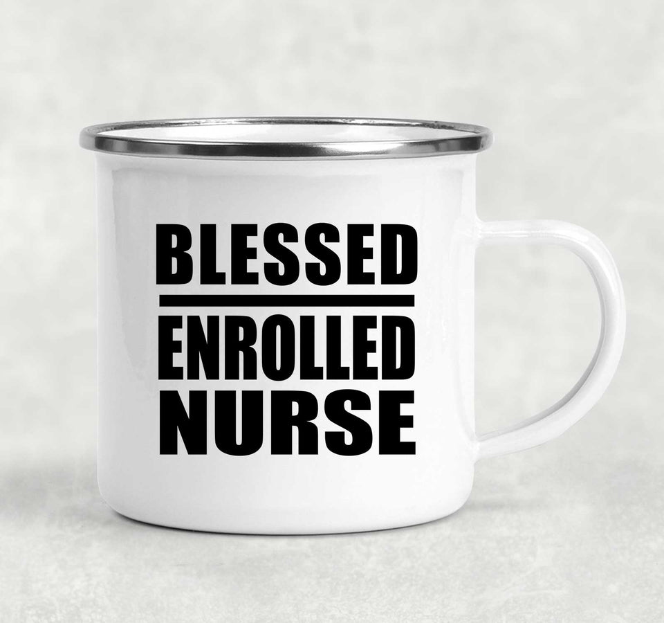 Blessed Enrolled Nurse - 12oz Camping Mug