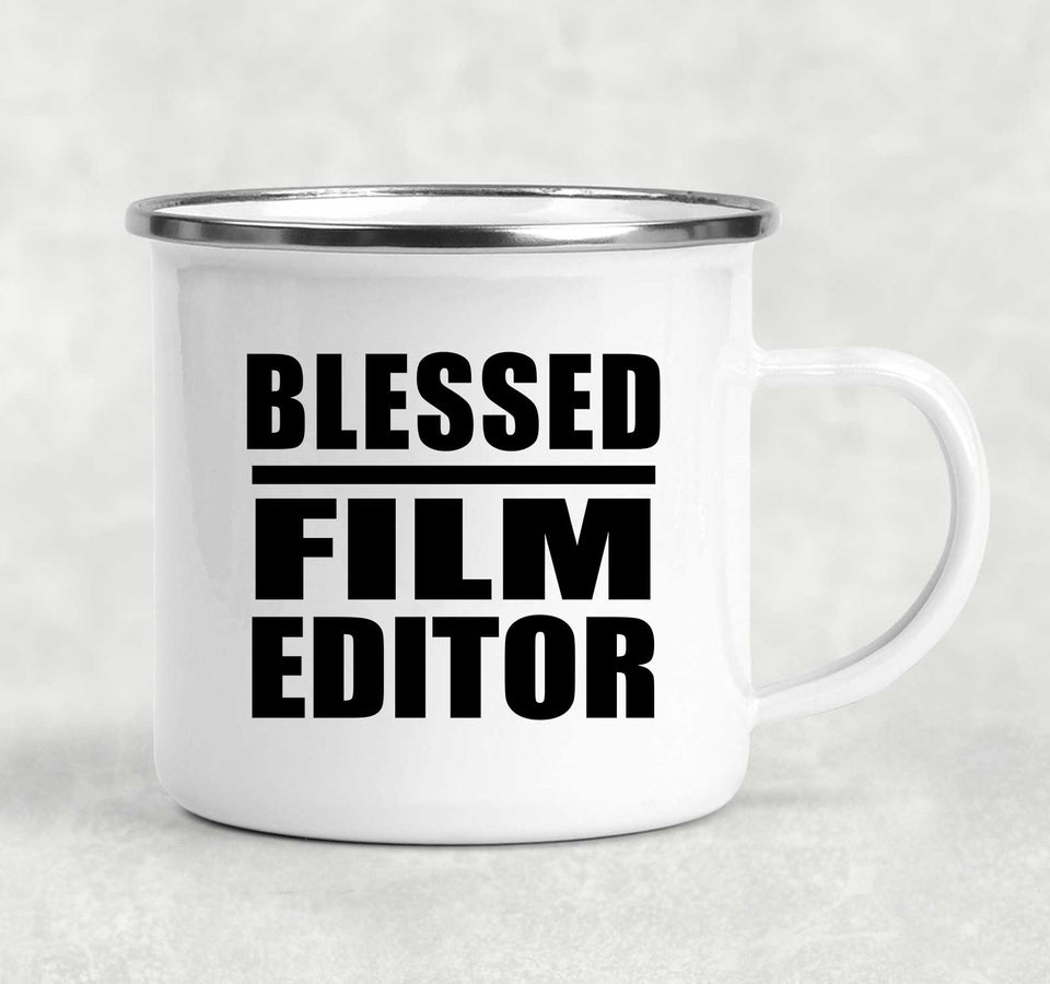 Blessed Film Editor - 12oz Camping Mug