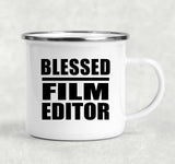 Blessed Film Editor - 12oz Camping Mug
