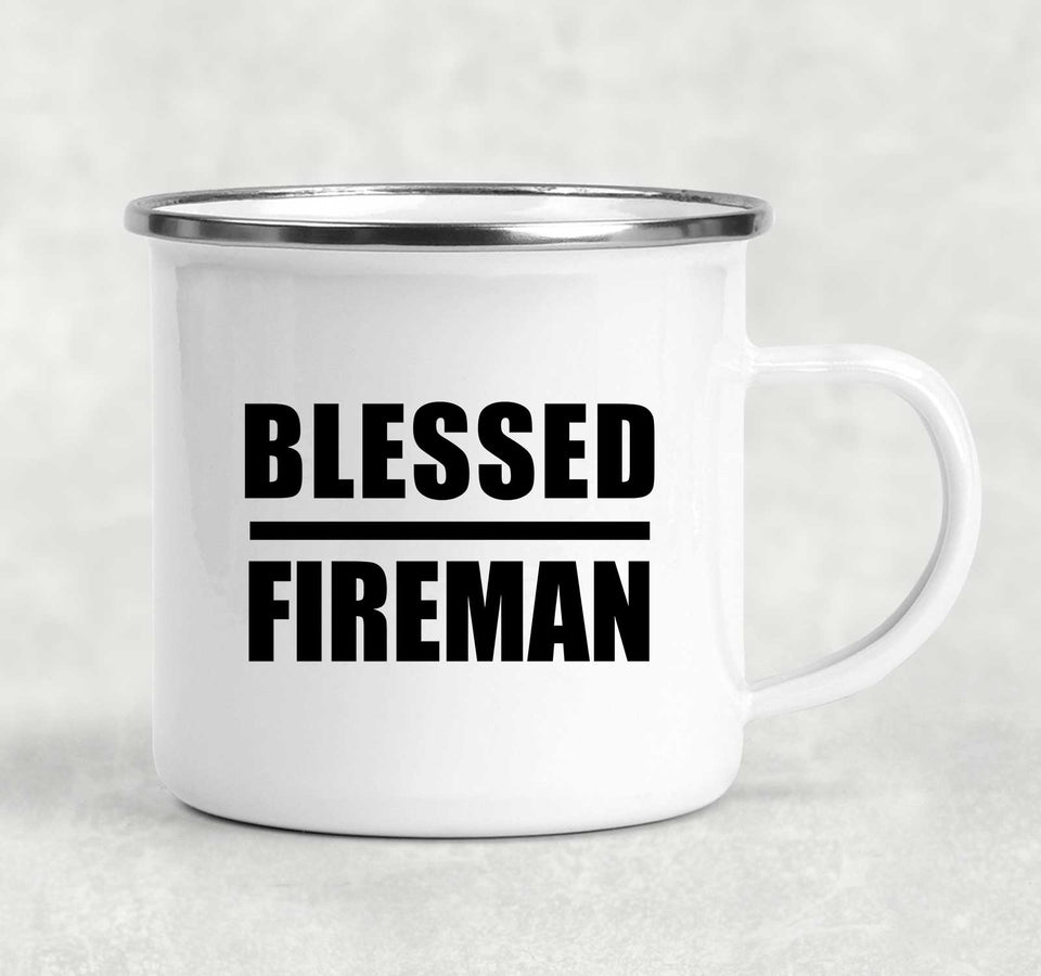 Blessed Fireman - 12oz Camping Mug