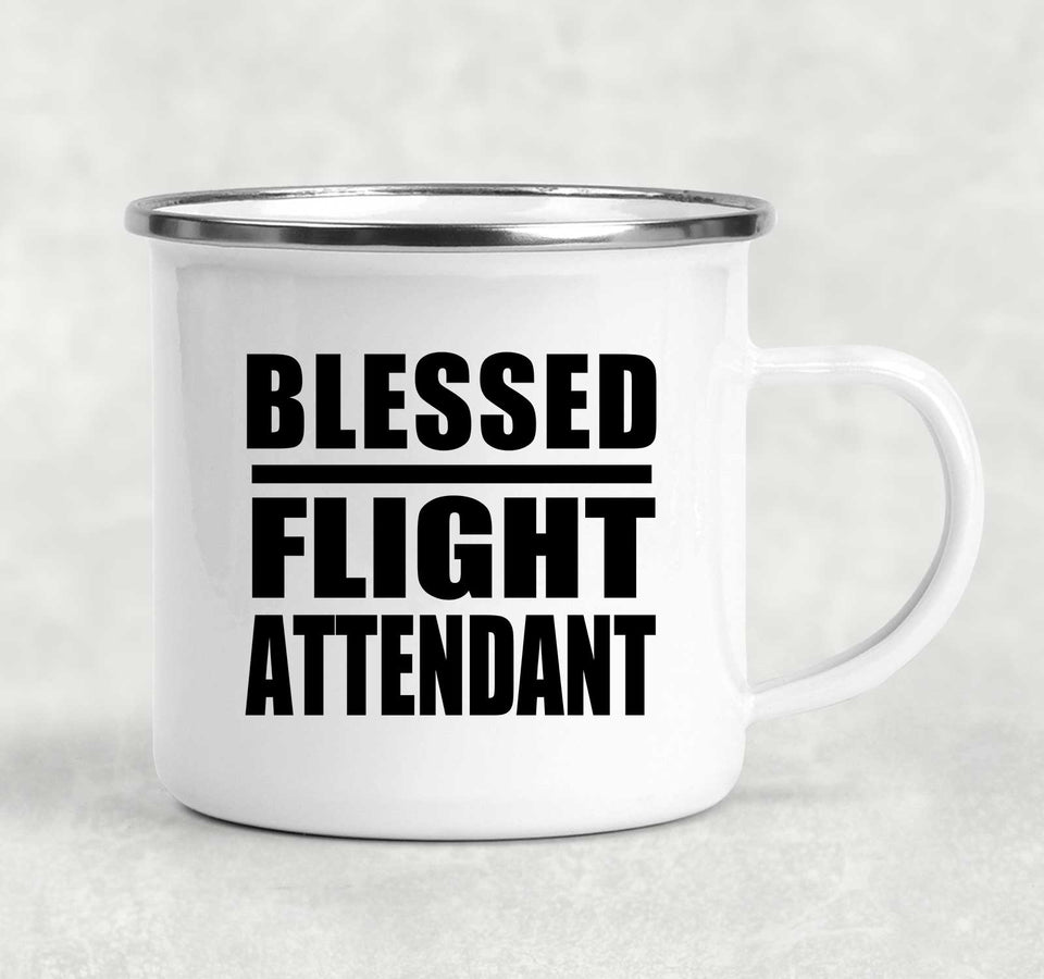 Blessed Flight Attendant - 12oz Camping Mug