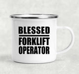 Blessed Forklift Operator - 12oz Camping Mug