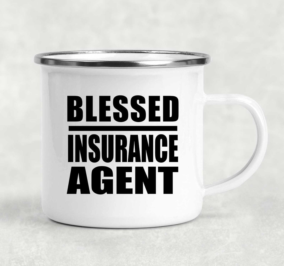Blessed Insurance Agent - 12oz Camping Mug
